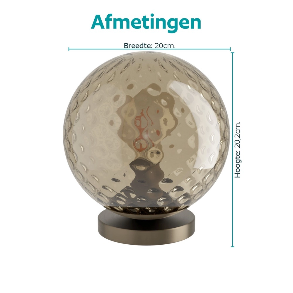 Lampe de table Rondo 2 Bronze foncé Eglo 9008606390229
