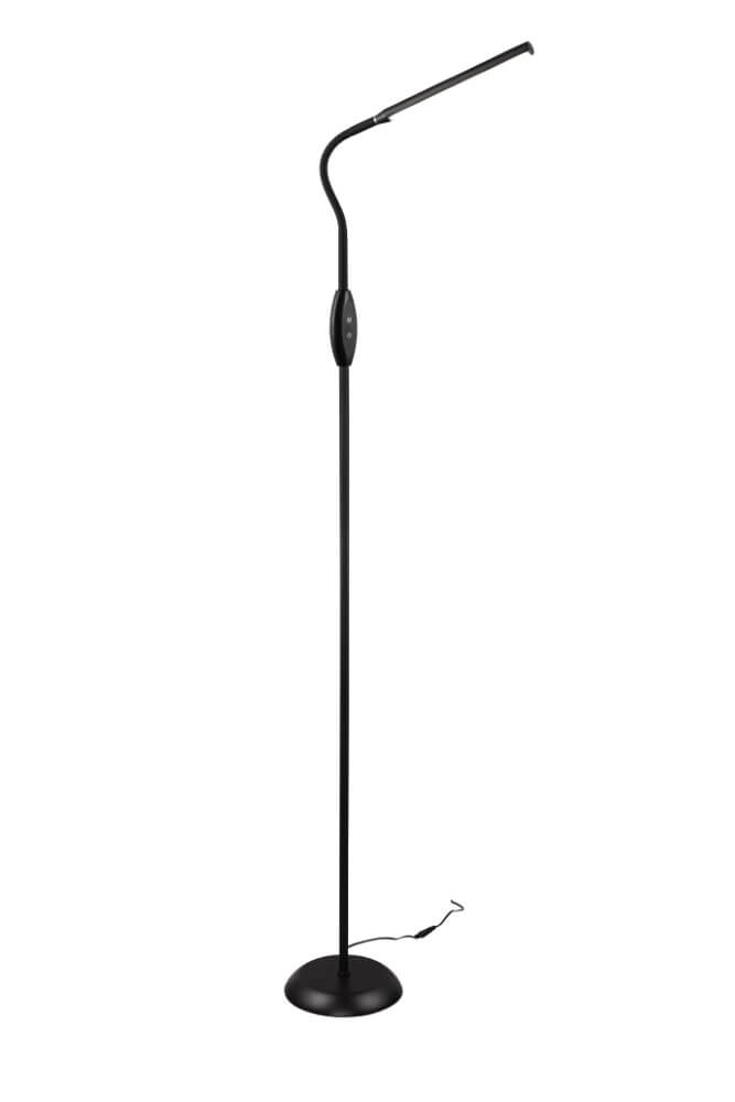Lampe de lecture Toro noir 145cm Trio 4017807600681