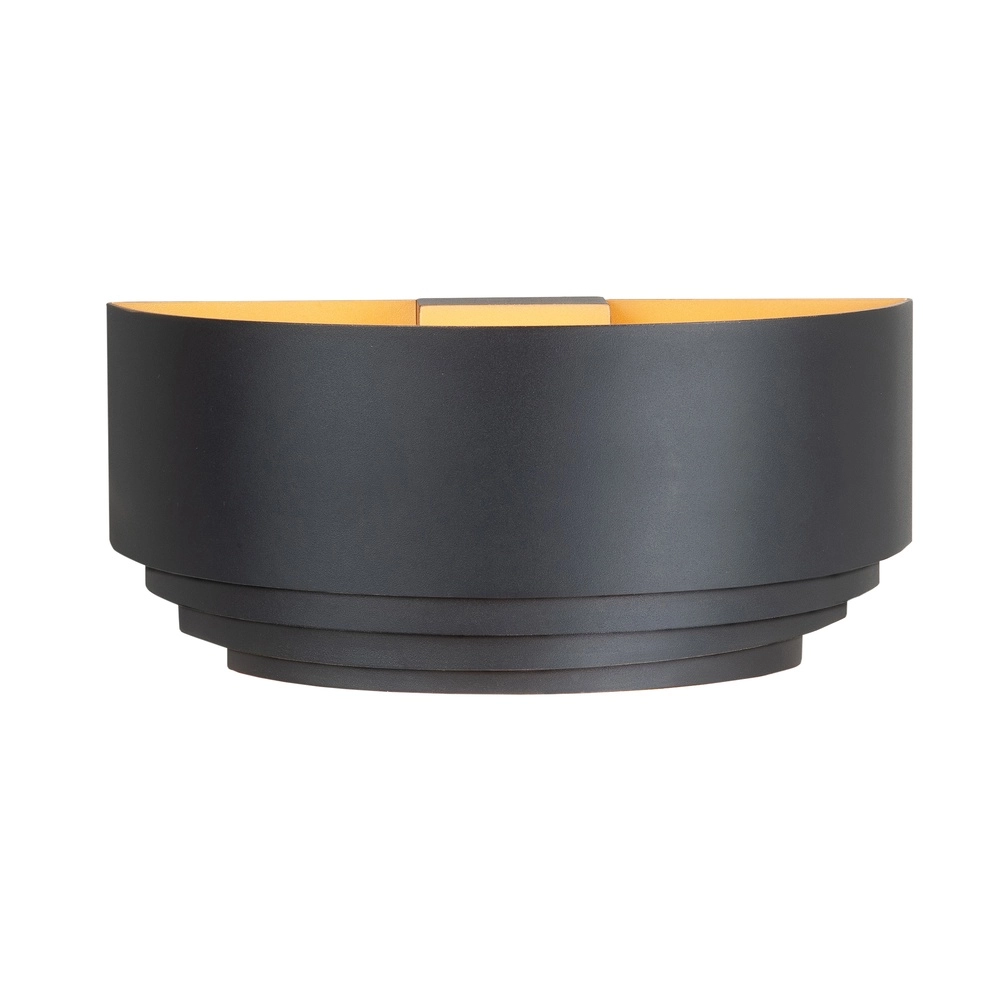 Applique murale design Elena noir avec or