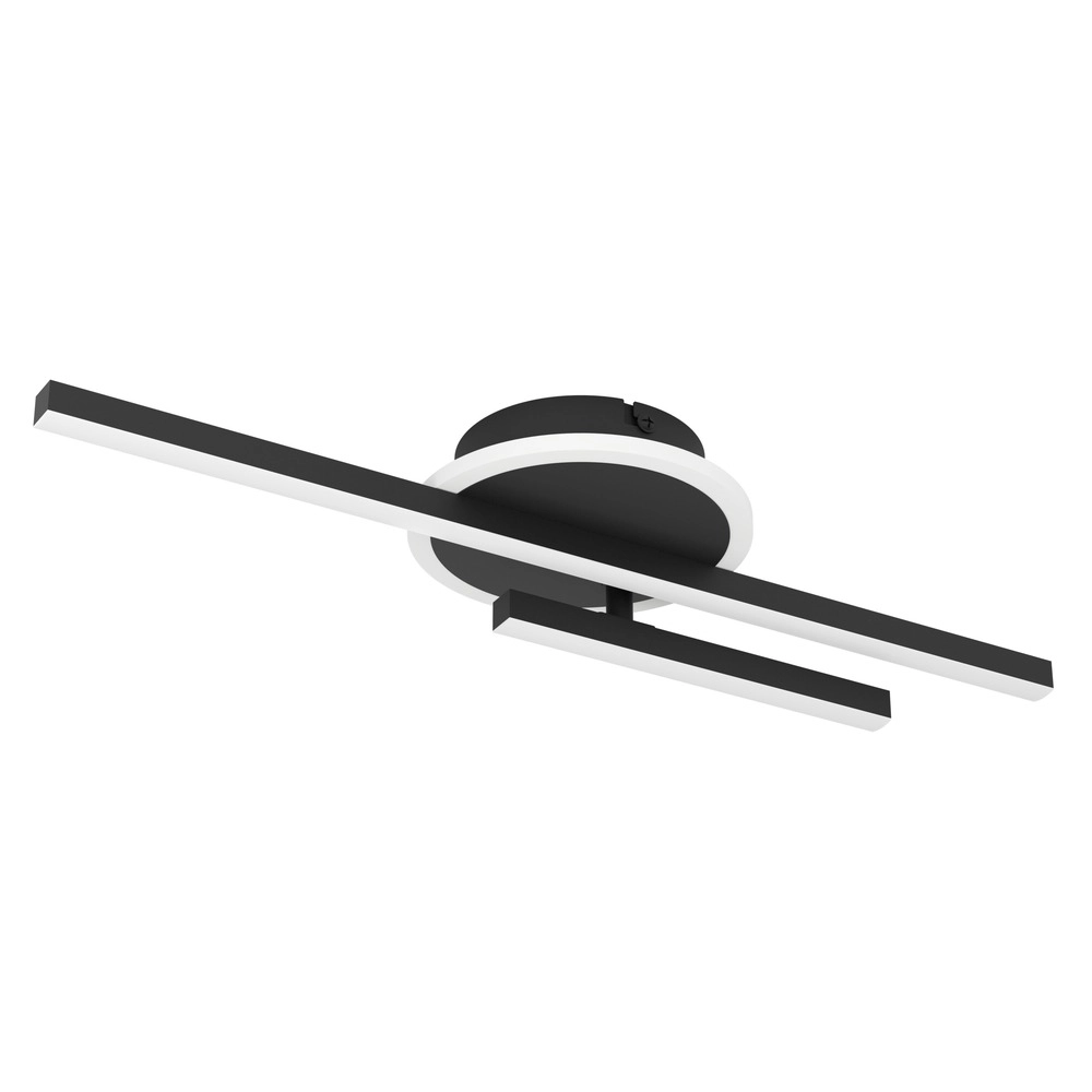 Lampe de plafond moderne Nogaredo Noir 50 x 15 cm