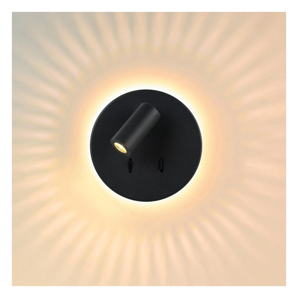 Lampe de chevet Bentjer Noir Lucide 5411212791641