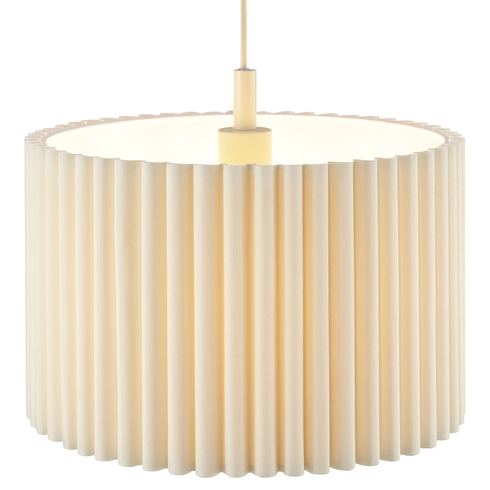 Lampe pendante Japandi Velin Ø 35 cm brun sable Brilliant 4004353476815