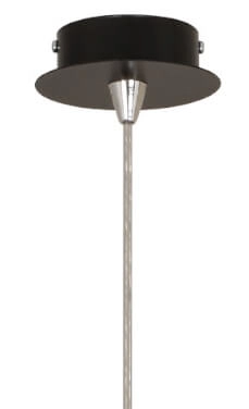 Lampe suspendue noire Alice avec de l'or à l'intérieur Lyora 5903139496193