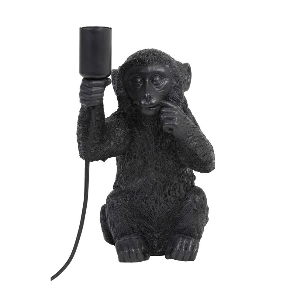 Singe lampe de table Monkey Noir