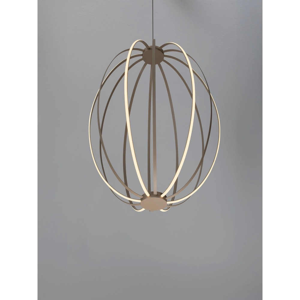 Lampe suspendue Brea beige Ø 40cm Lyora 5212017494399