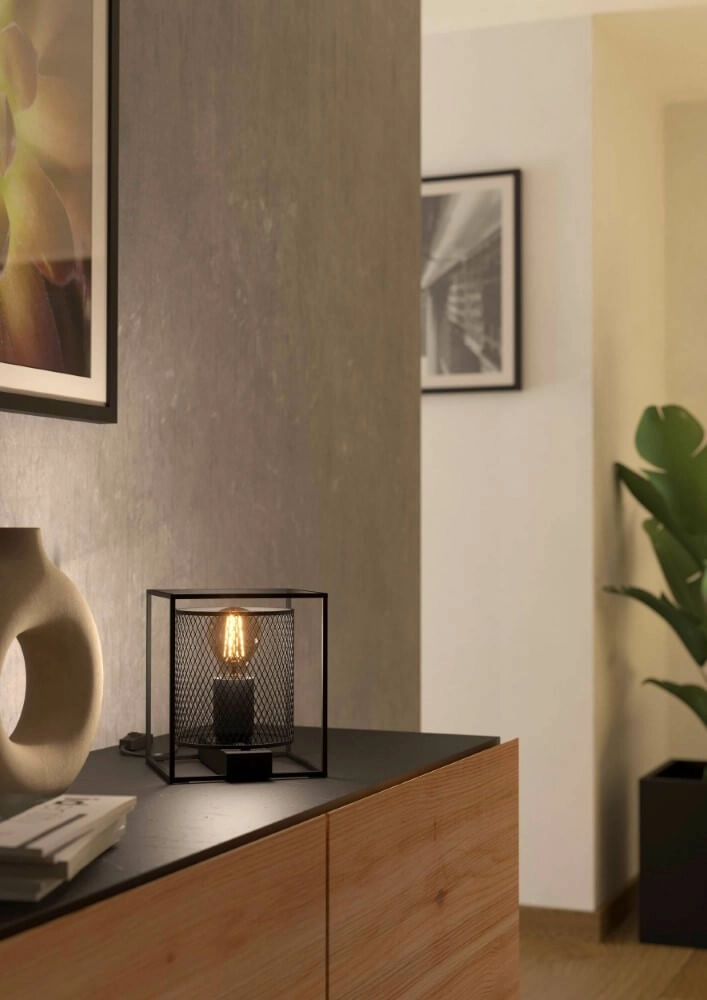 Lampe de table rurale Catterick 1x E27 Eglo 9002759437749
