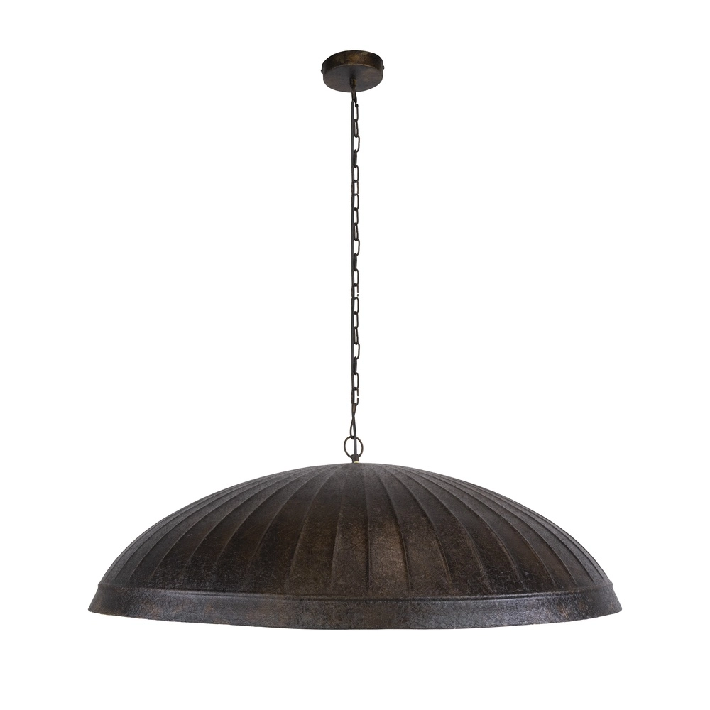 Lampe de bureau industrielle Guard Ø 90cm - brun fumé Lyora 8716803511514