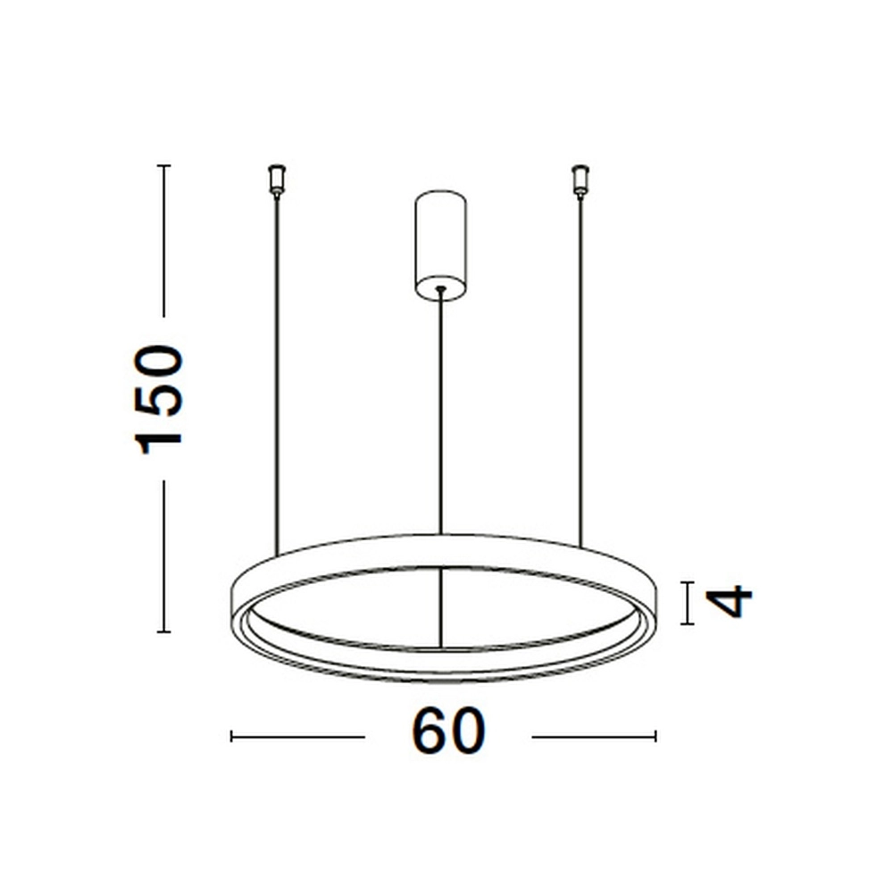 Suspension ronde Perrine gris argenté Ø 60cm Lyora 5212017438430