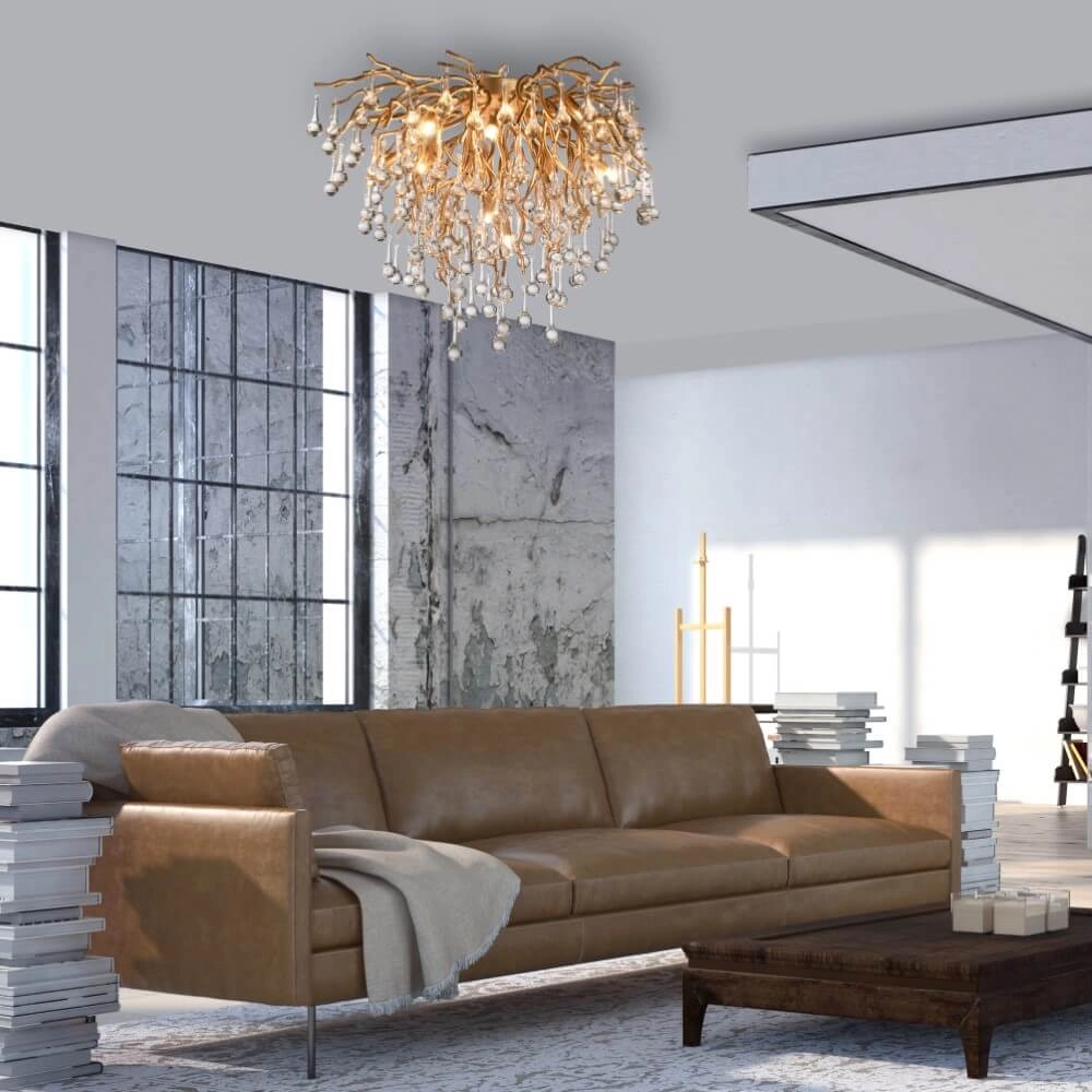 Lustre Icicle laiton 50cm Paul Neuhaus 4012248352083