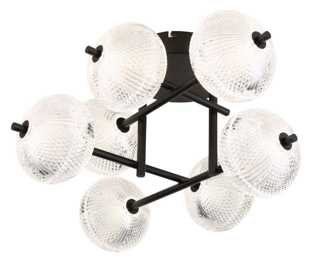 Plafonnier au design unique Ceps 7 lumières