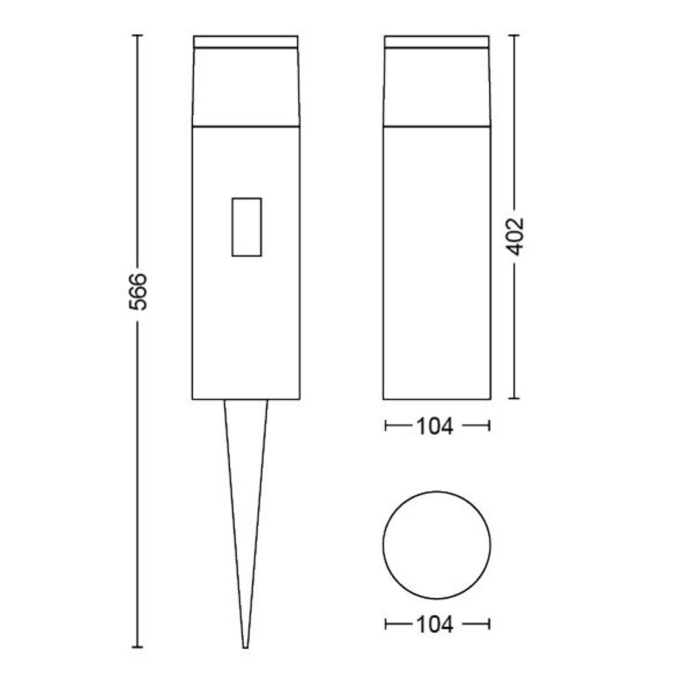 Hue Calla lampe de jardin rallonge 40cm Philips 8718696170557