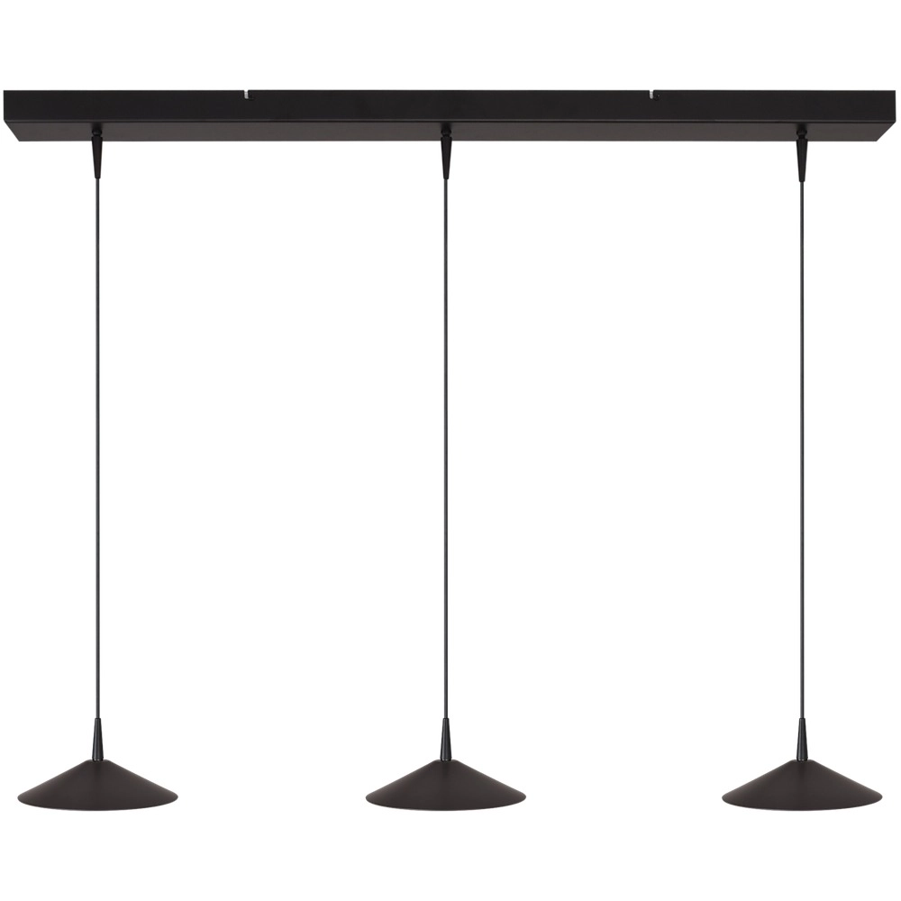 Lampe pendante à 3 lampes Ceppo noir Ø 18cm