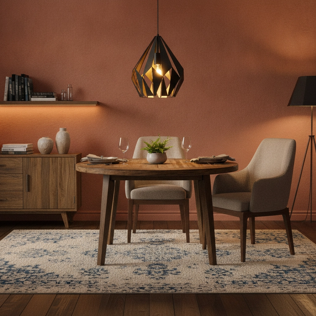 Lampe à suspension Carlton 1 31 cm noir avec or