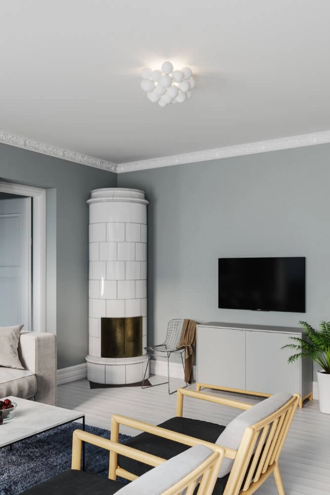 Plafonnier Gross blanc 30cm By Rydéns 7391741006622