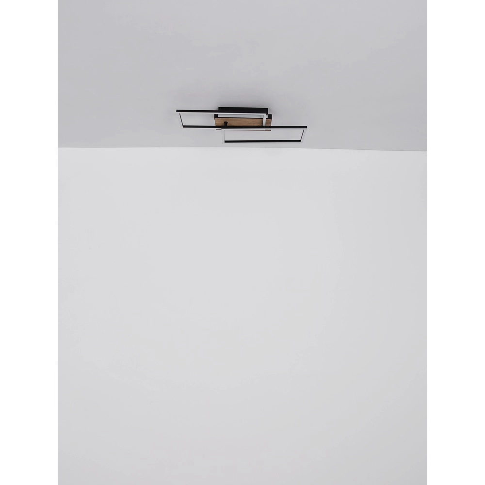 Lampe de plafond Highway noir avec brun sable Globo 9007371447794
