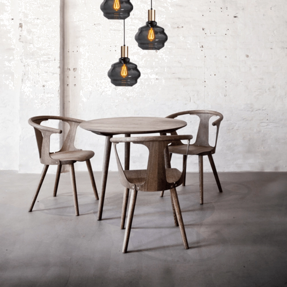 Suspension loft 3 lumières - or - Porto avec verres à fumée Ball - Ø 24cm Masterlight 8718121270739