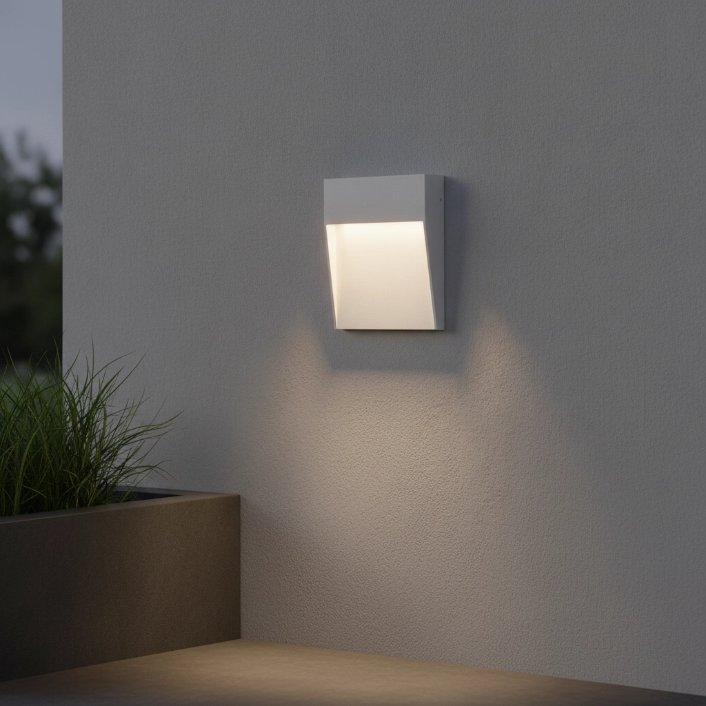 Applique murale carrée Fem blanc