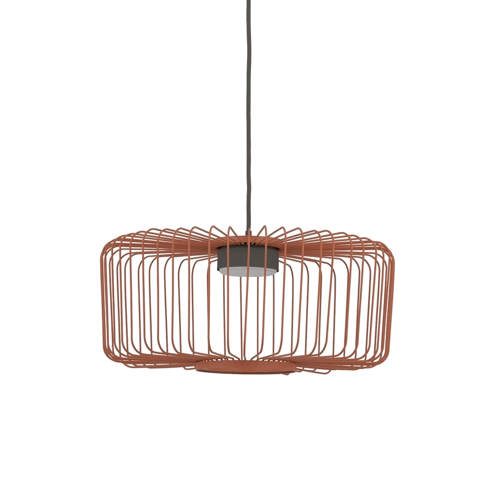 Lampe cage Kenai terre cuite Ø 38cm Lyora 5903139122276