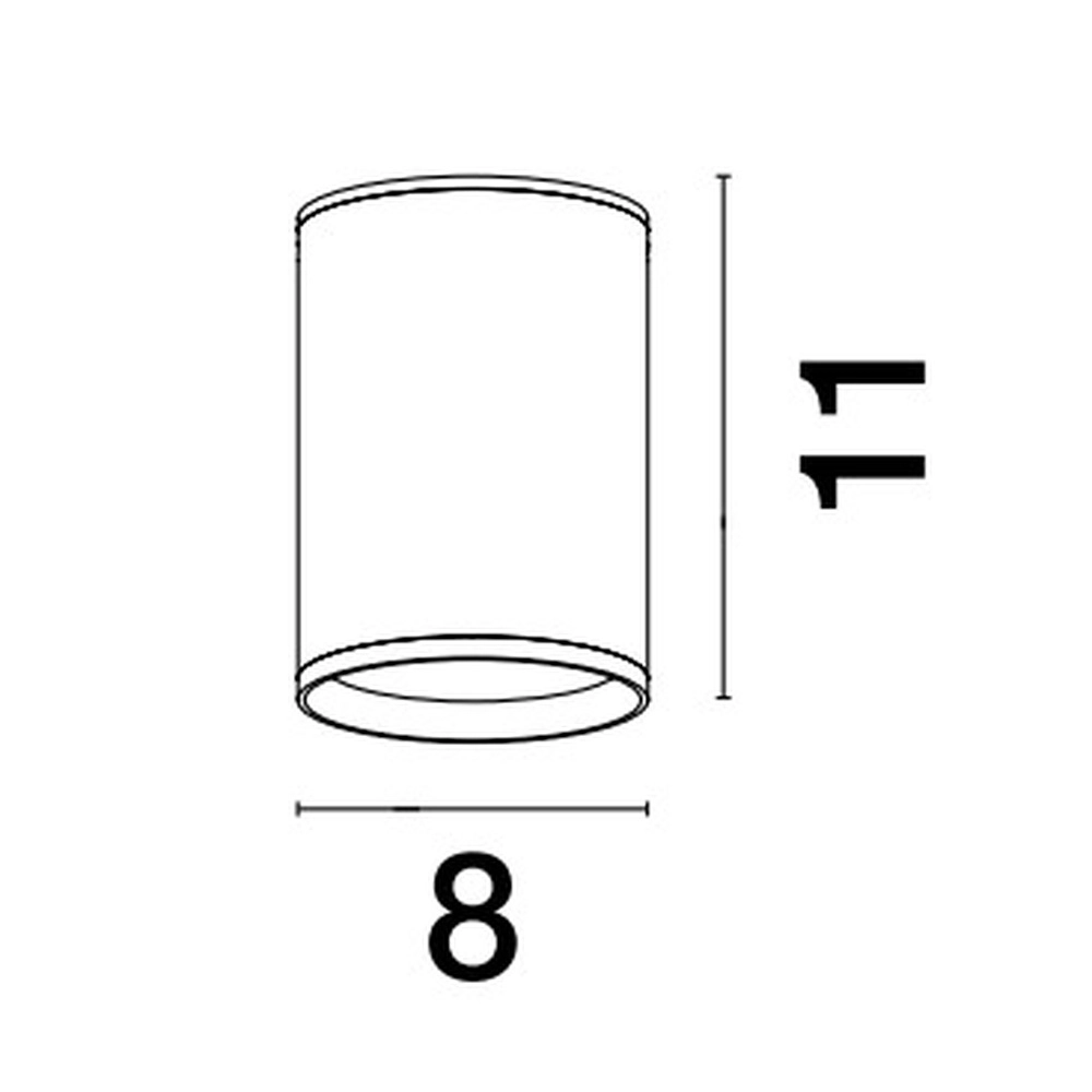 Spot monté en surface Dara anthracite Lyora 5212017444301