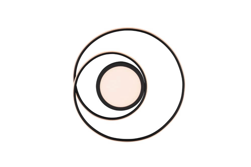 Plafonnier Yava 60 cm noir Trio 4017807503357