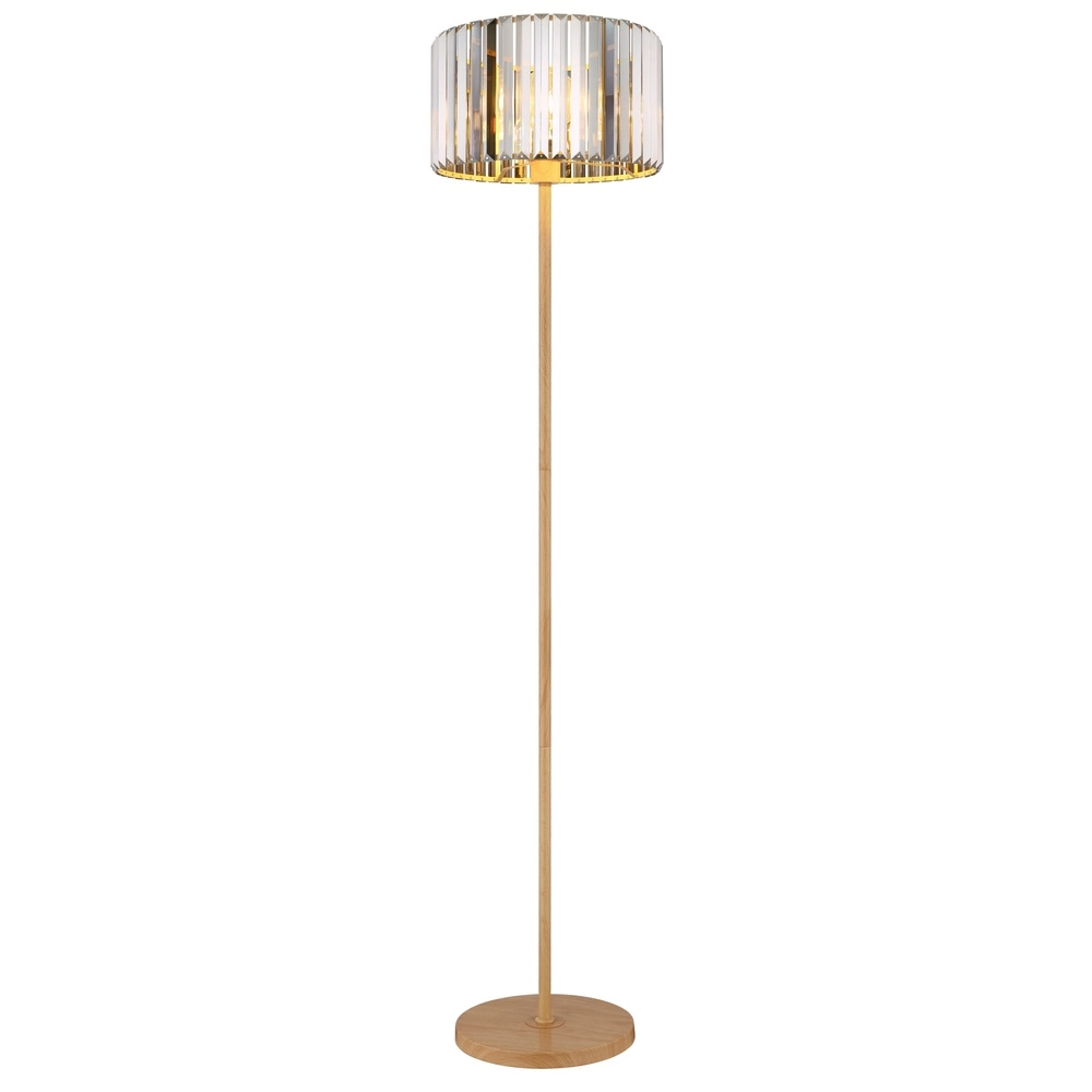 Lampe de pied Run bois