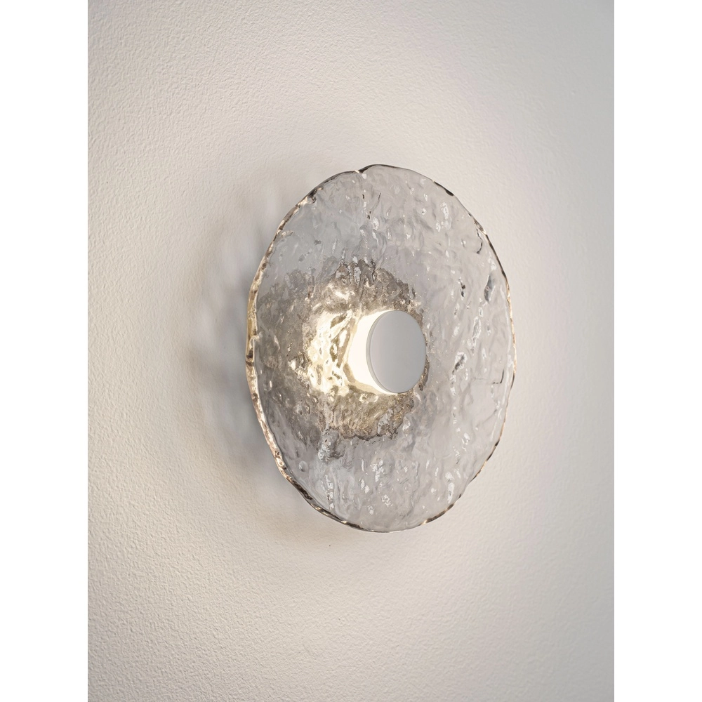 Lampe murale Delion Chrome avec verre Lyora 5212063503359