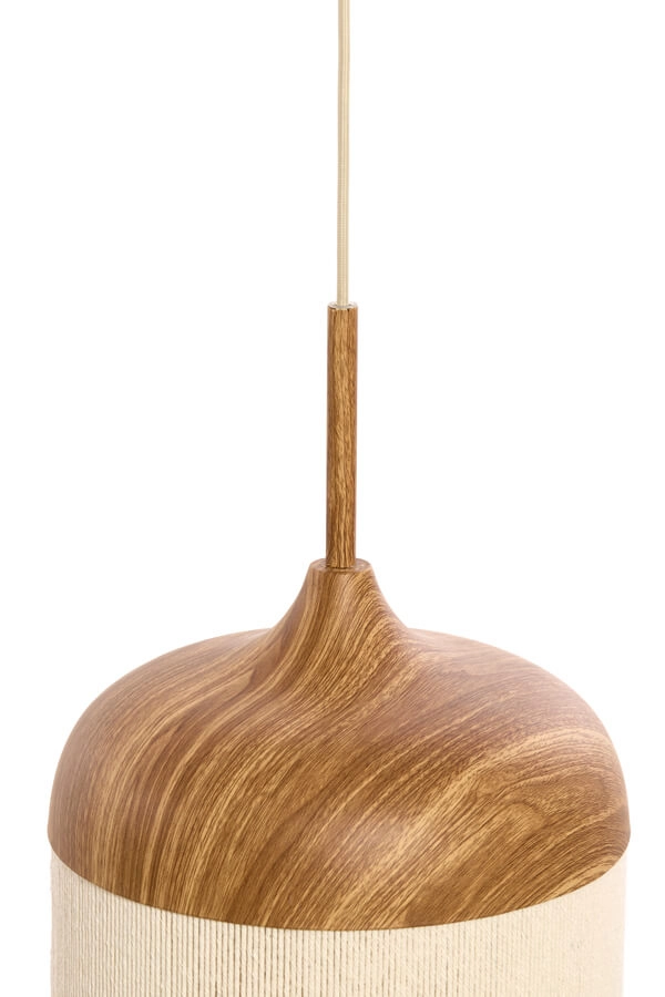 Suspension Dania impression bois clair Ø 22cm Light & Living 8717807743352