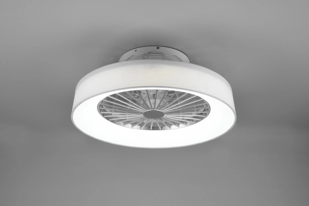Ventilateur de plafond LED Farsund 47cm blanc Trio 4017807491074
