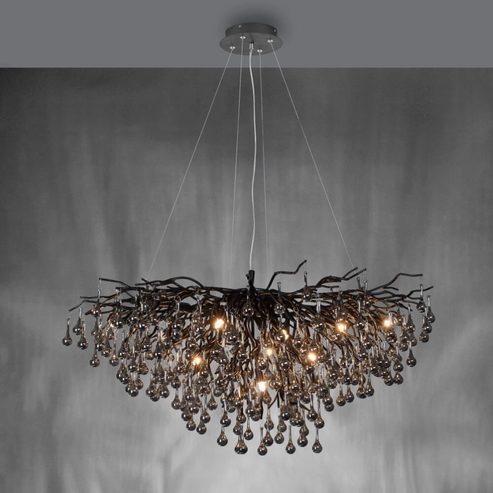 Lustre unique Icicle noir Paul Neuhaus 4012248377567