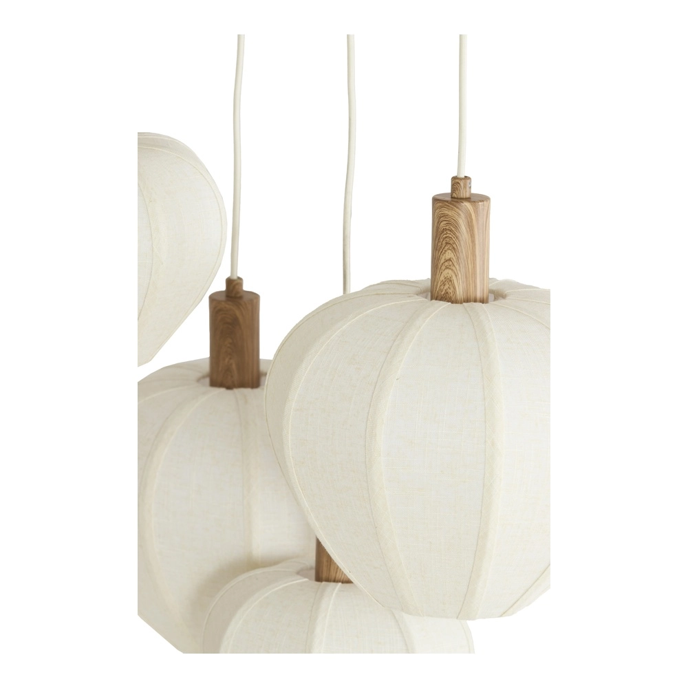 Lampe pendante Japandi Huxi Lumière à 5 lumières Light & Living 8717807843441