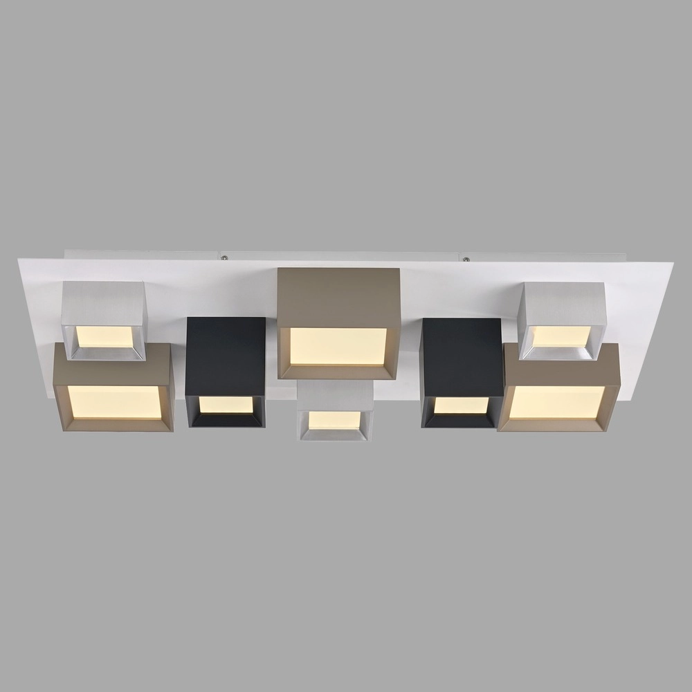 Lumière LED de plafond Pure Manhattan 8 lumières