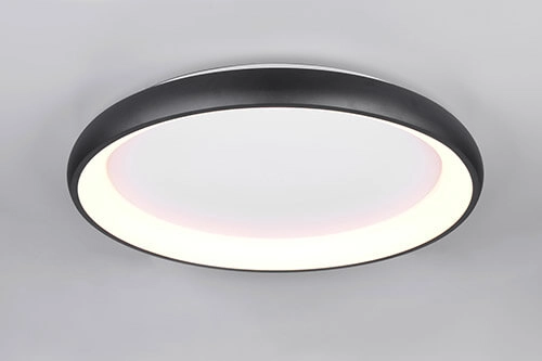 Plafonnier LED Cardona noir - Ø 75cm