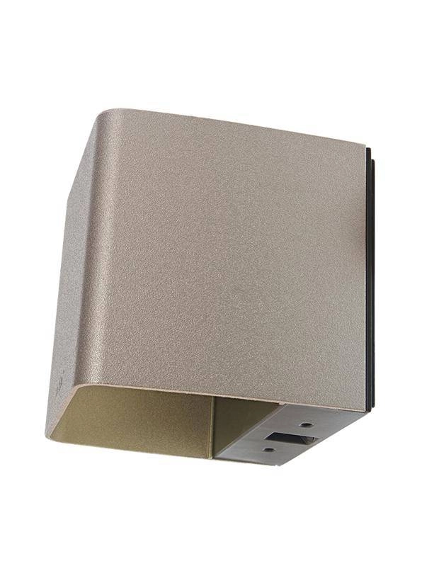 Plaquette vers le haut - vers le bas Ace Up - Down 230 volt 2x3,5w - 3000K - 10cm argent rose In-lite 8717051003578