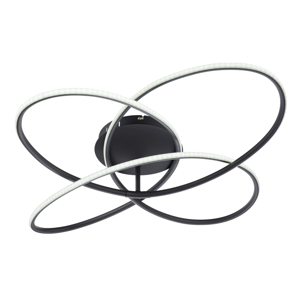 Lampe de plafond à design Panda noir Ø 80cm Globo 9007371409433
