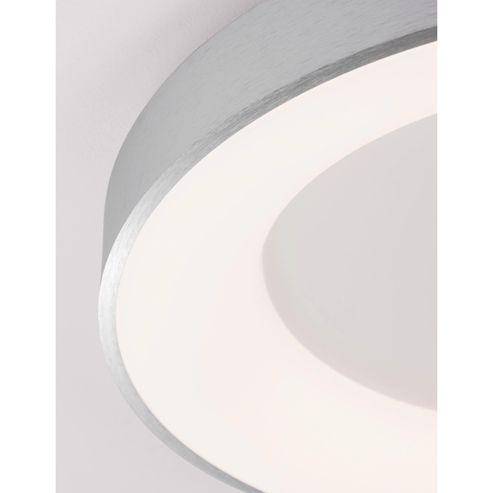 Plafonnier Rando Thin gris argenté Ø 60cm Lyora 5212017420138