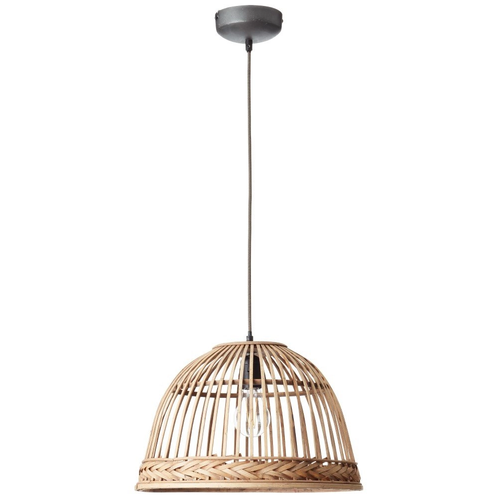 Lampe suspendue en rotin Padget Ø 42cm Brilliant 4004353351617
