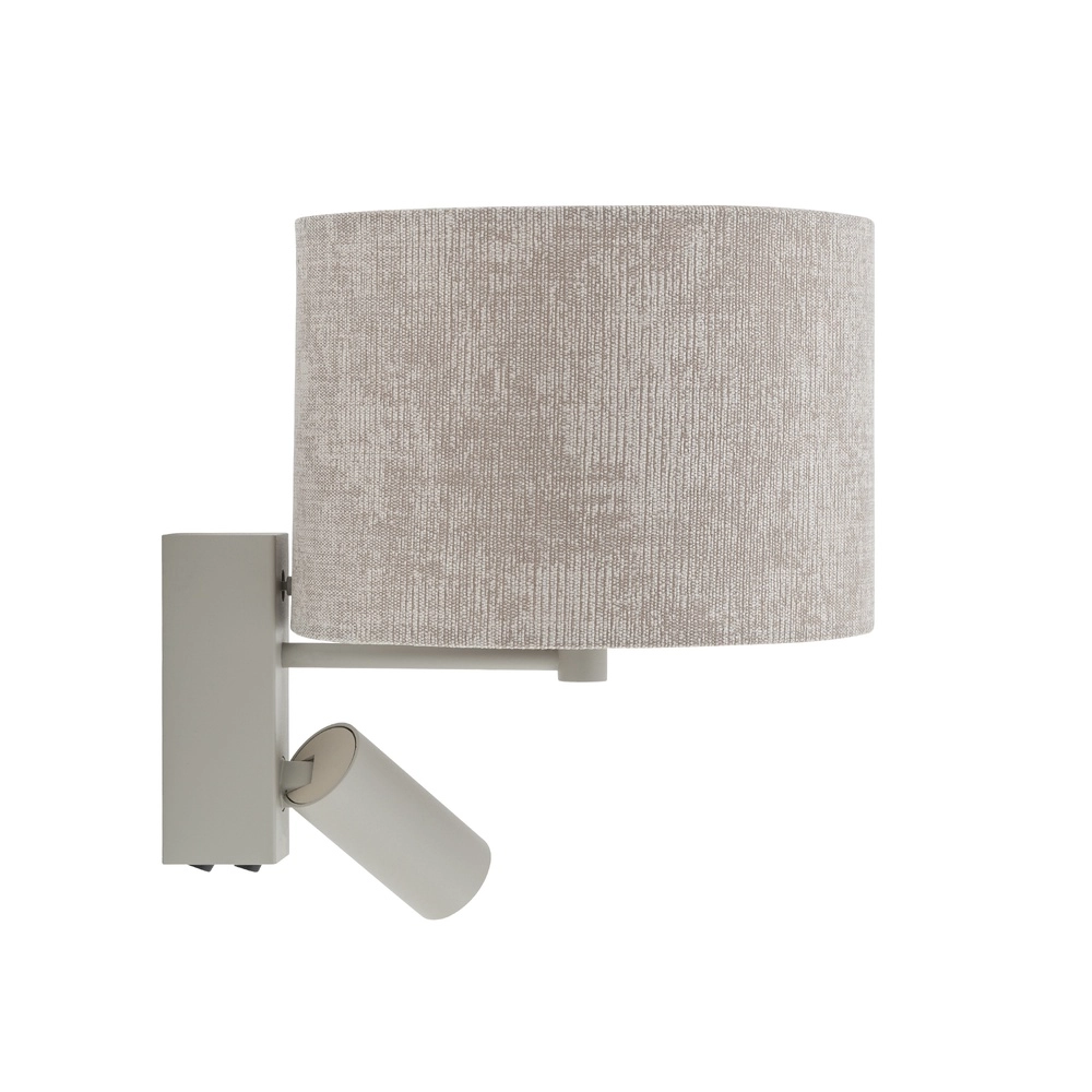 Lampe murale marron sable Cedro avec abat-jour de lampe Lyora 5903139116688