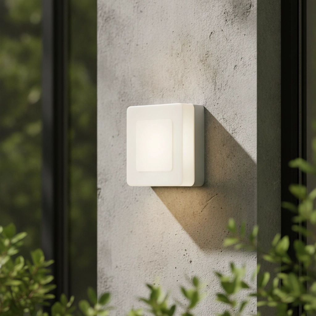Applique murale carrée Tune blanc