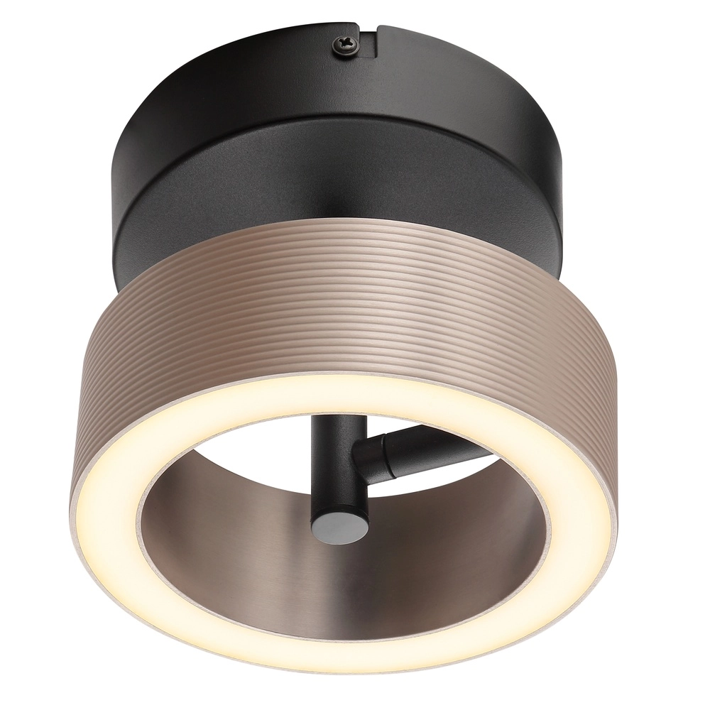 Lampe de plafond Axion Noir avec brun Brilliant 4004353477157