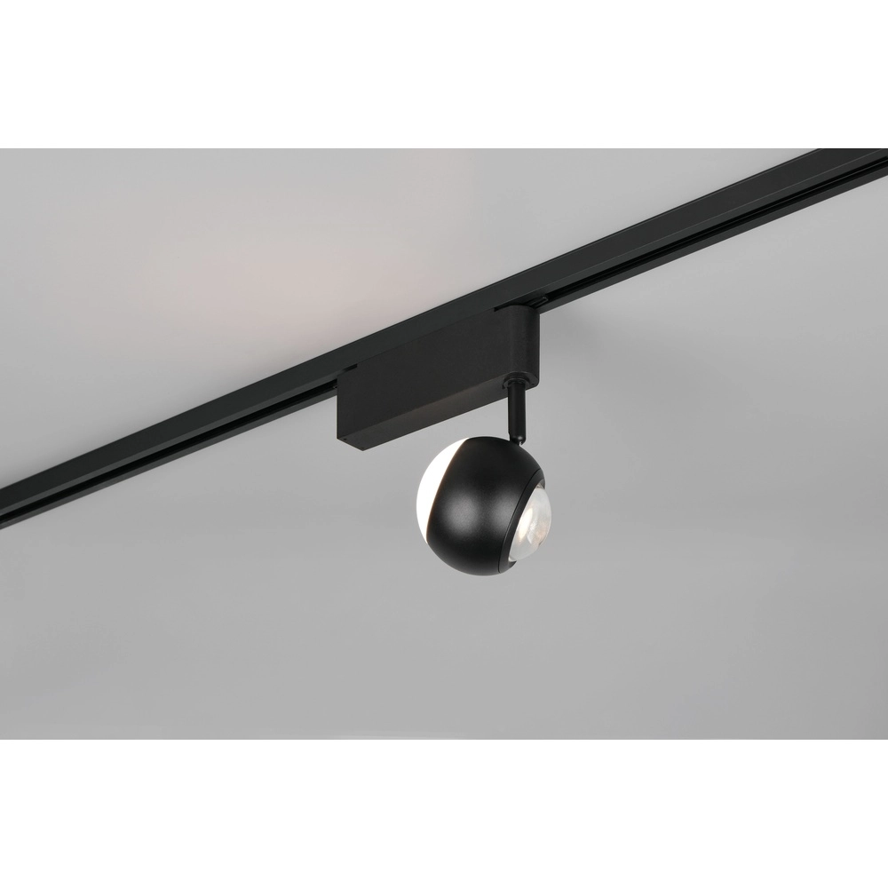 Spot ferroviaire Hamlet Noir 2 phases Trio 4017807662900