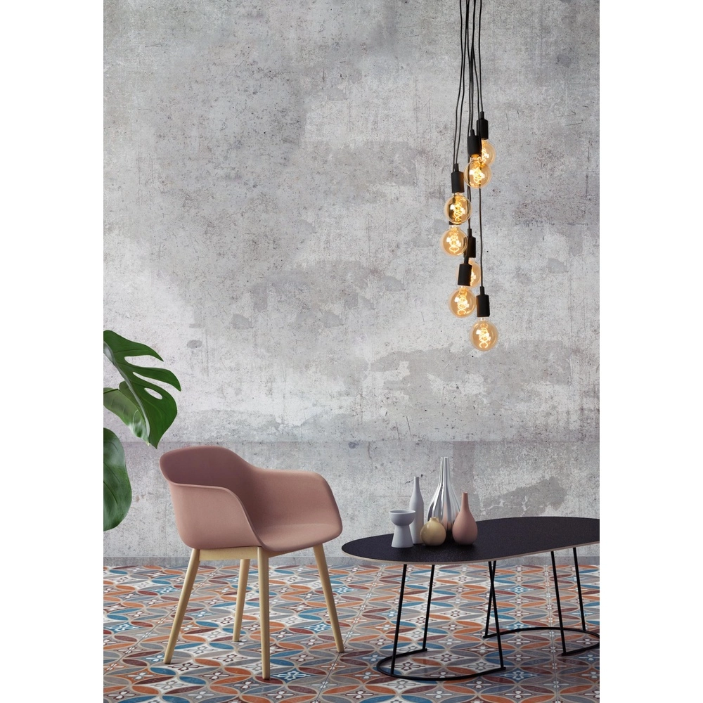 Lampe suspendue à 7 lampes Fix Noir Lucide 5411212082879