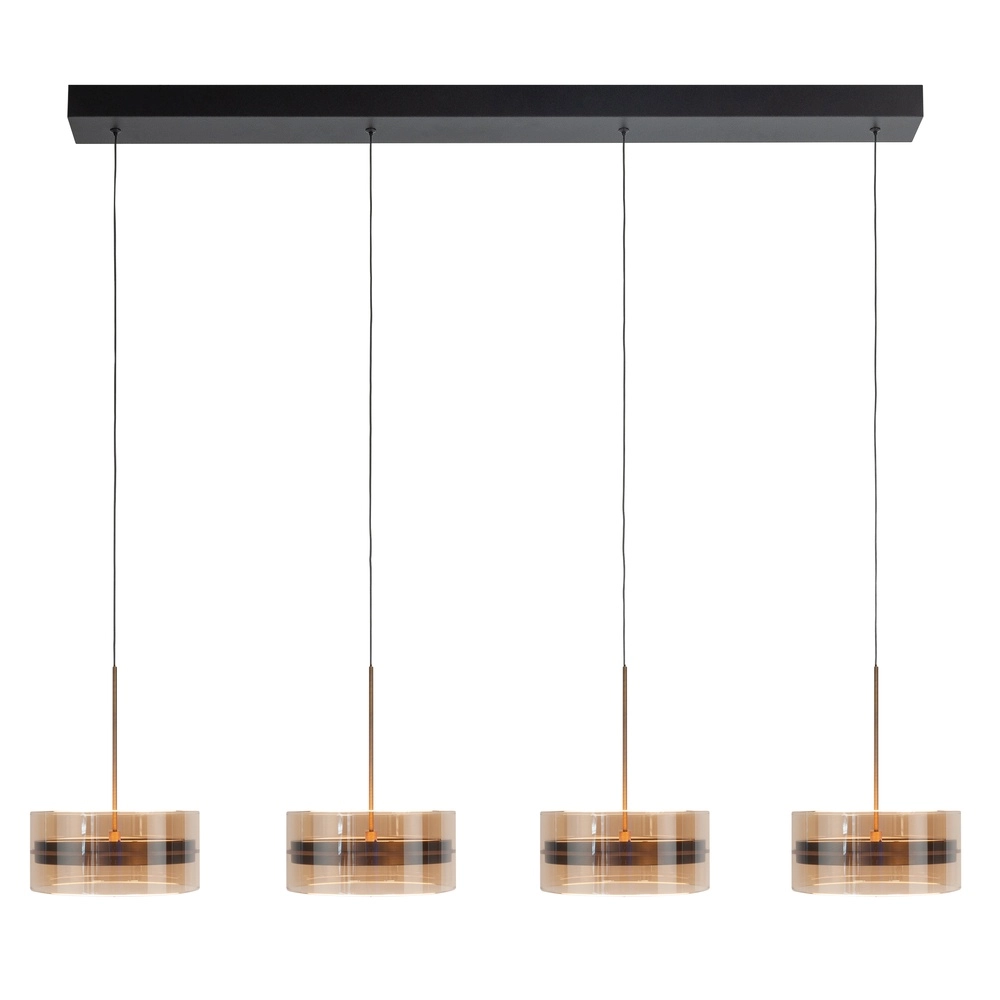 Suspension Enzo 4 lumières droites Suspension Enzo 4 lumières droites