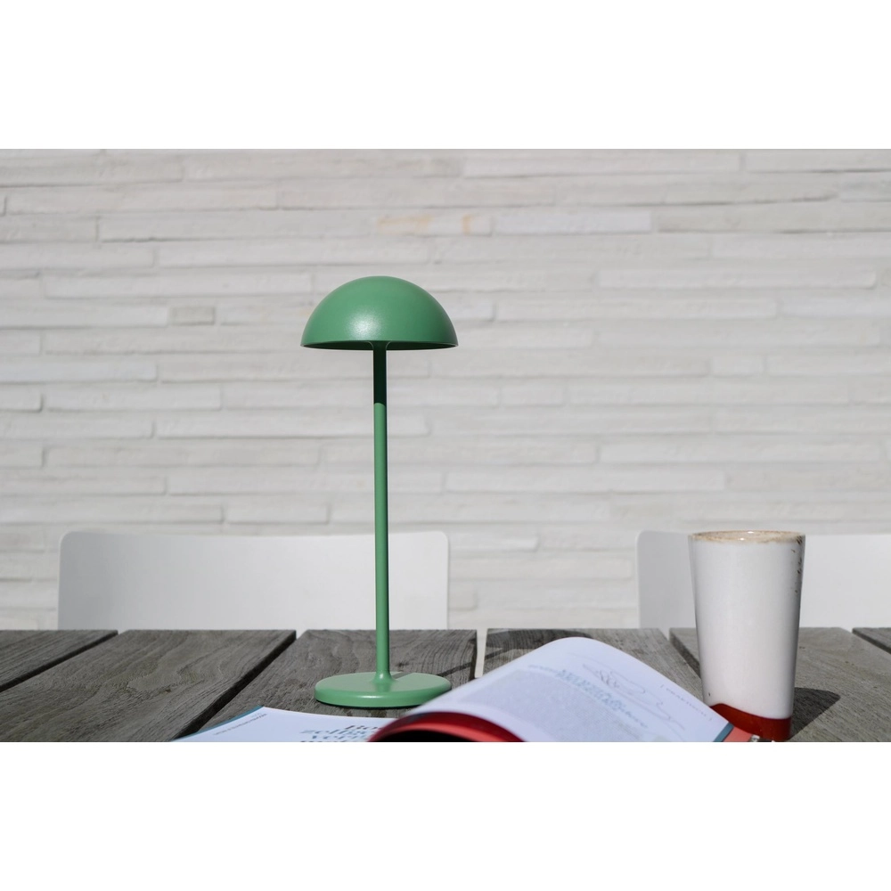 Lampe de table rechargeable Joy IP54 vert Lucide 5411212151964