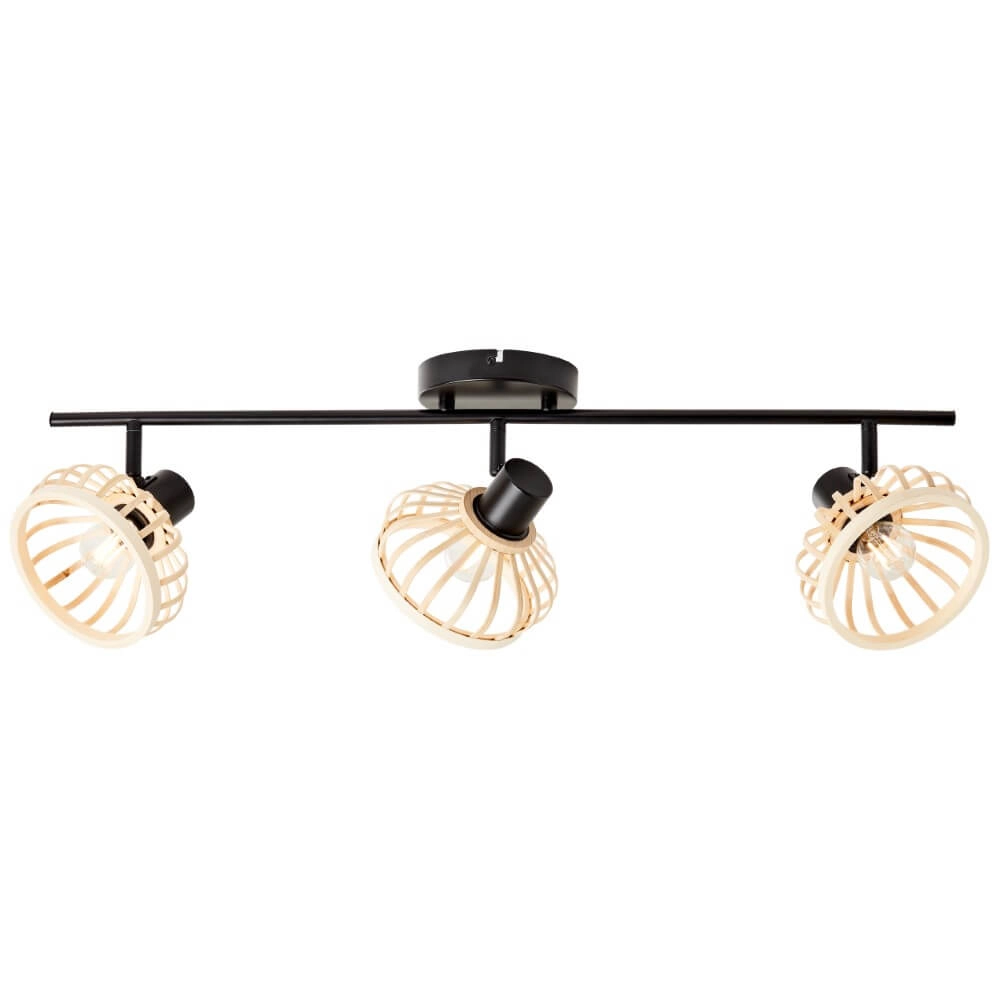 Plafonnier en bois Norah 3 lumières Plafonnier en bois Norah 3 lumières
