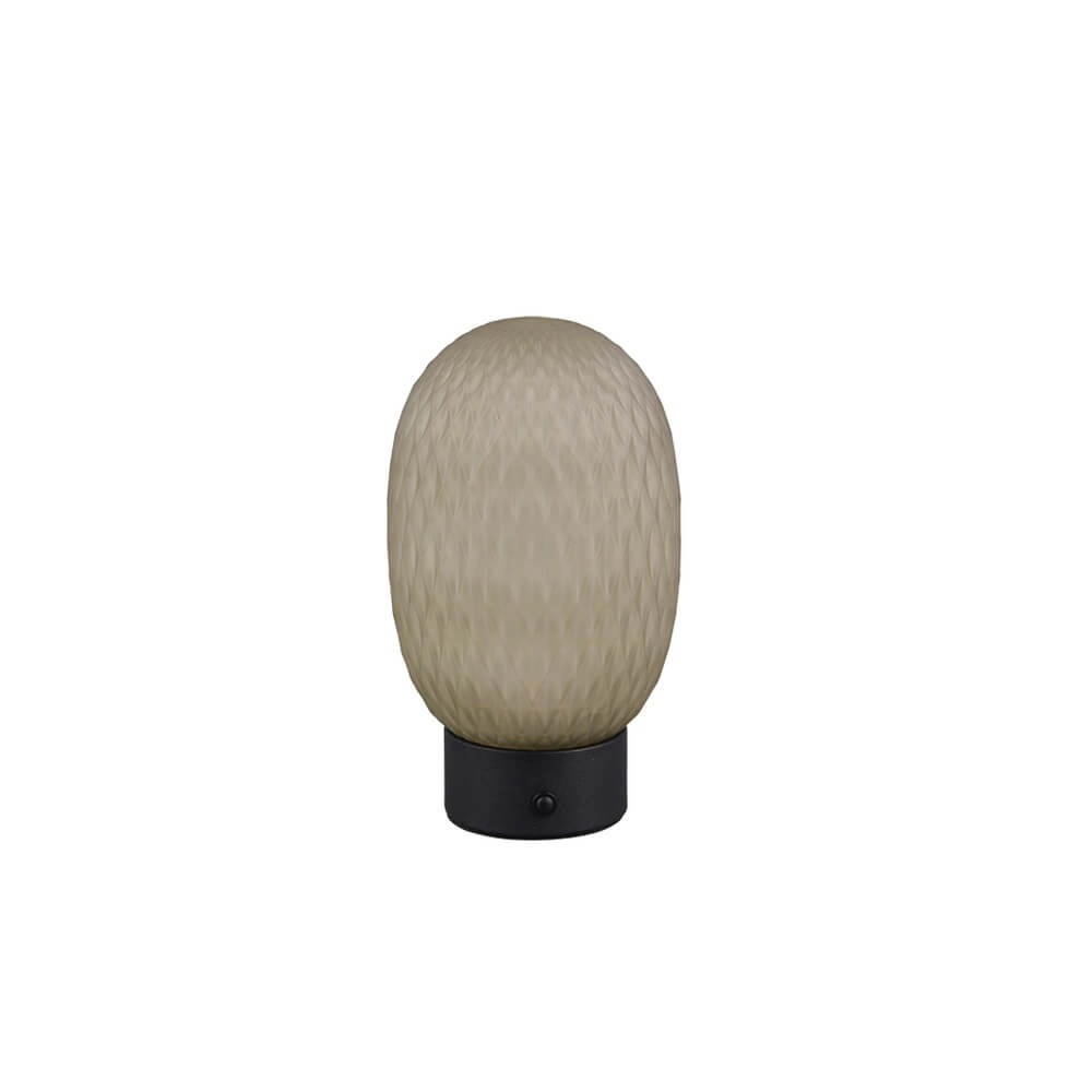 Lampe de table Facette Noir avec verre vert Trio 4017807643565
