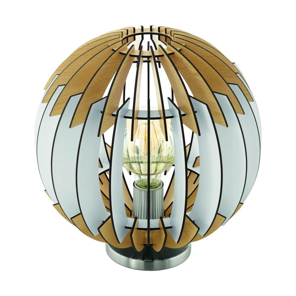 Lampe de table moderne Olmero 1 nickel