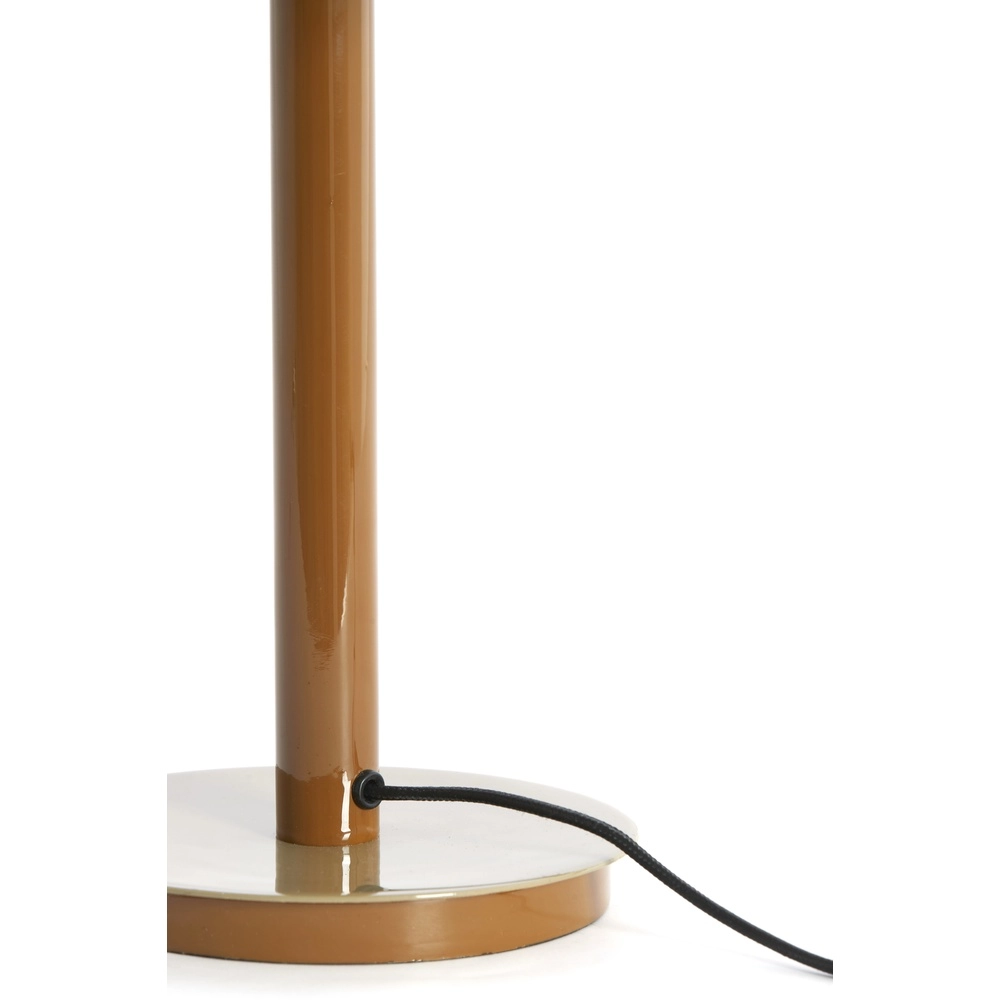 Lampe de bureau Marivet sable brillant et brun - Ø 30 cm Light & Living 8717807816247