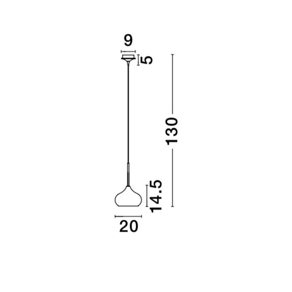 Suspension design Cioto Ø 20cm noir Lyora 5212017403483