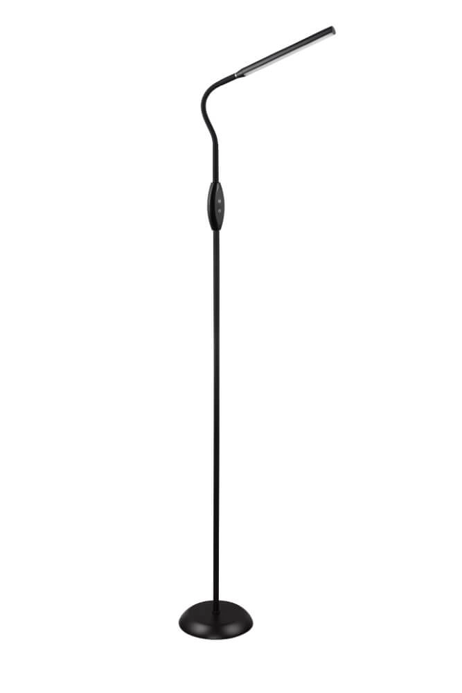 Lampe de lecture Toro noir 145cm Trio 4017807600681