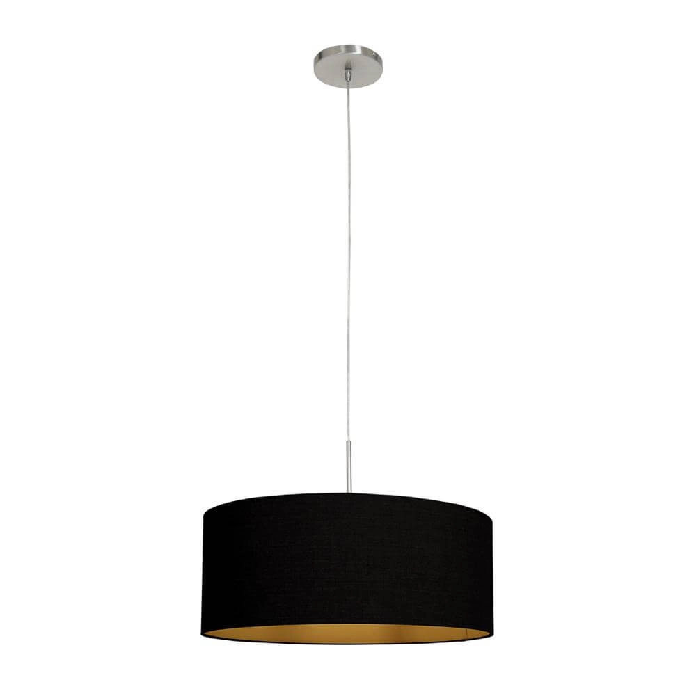 Suspension Sparkled Light métal avec abat-jour noir Steinhauer 8712746175486